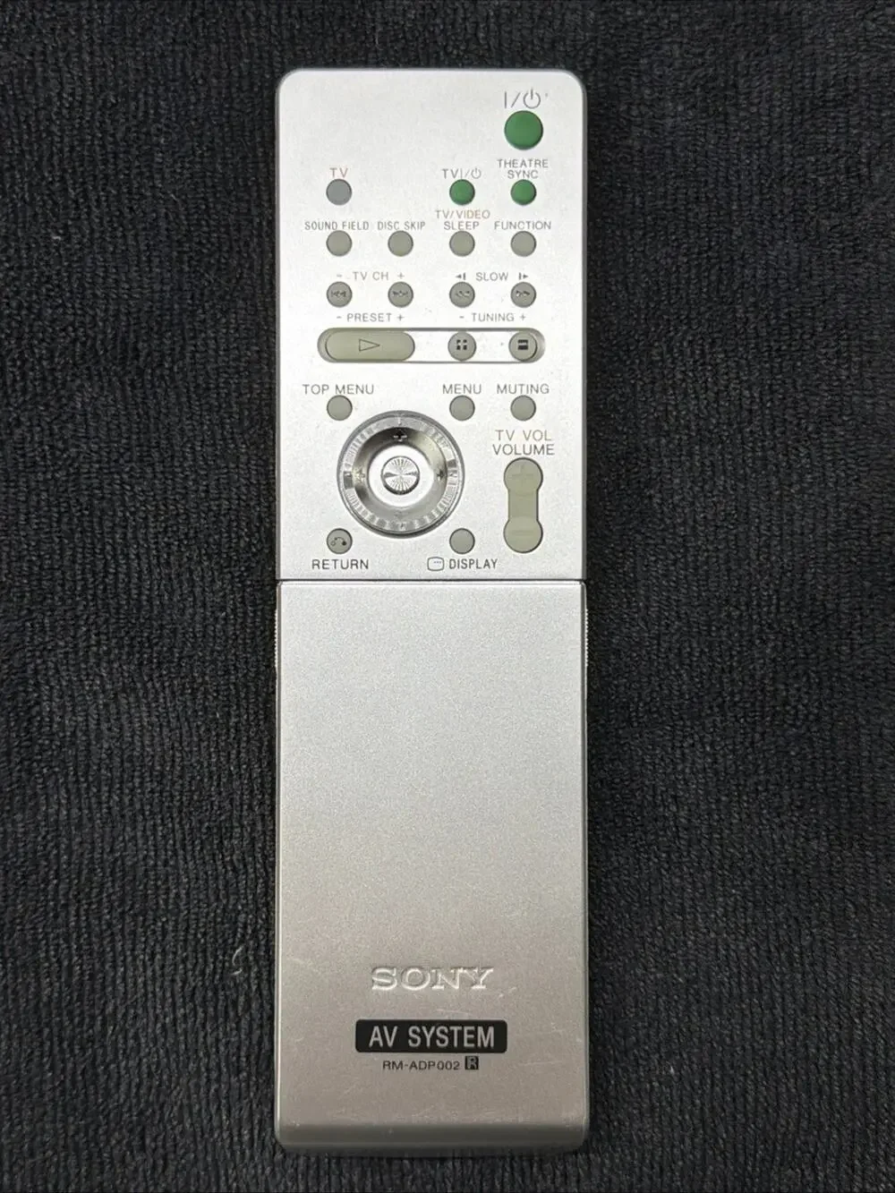 Sony Remote Control Silver for AV System RM-ADP002 Model MPN RM-ADP002